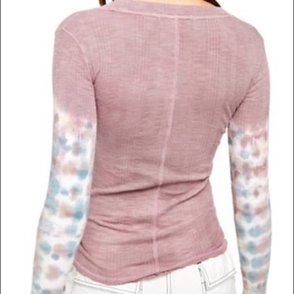 NWT Free People Big Sur Tie Dye Long Sleeve - Picture 3 of 10